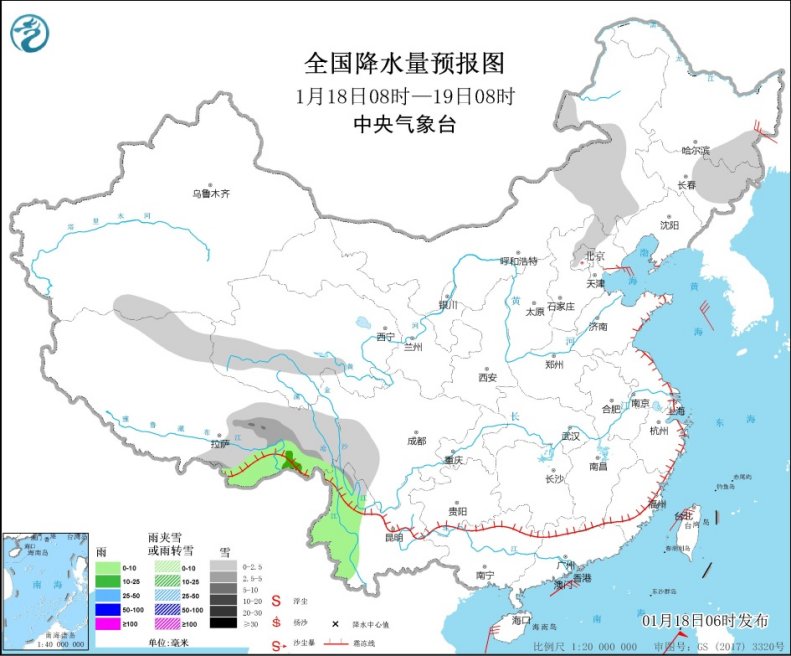南方进入“回暖通道” 全国大部降水稀少1