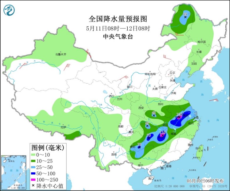 南方再迎新一轮强降水 长江中下游为降雨重心2