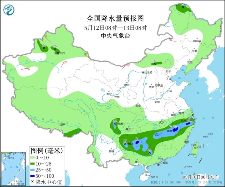 南方再迎新一轮强降水 长江中下游为降雨重心3