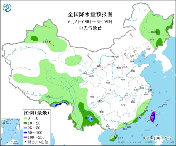 本周末南方强降雨将迎来间歇期 6日前后中东部高温或达鼎盛2