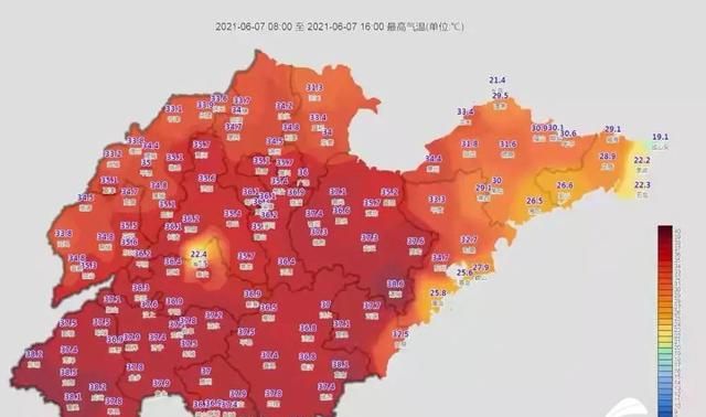 山东天气：最高气温38℃,还有雷雨、冰雹1