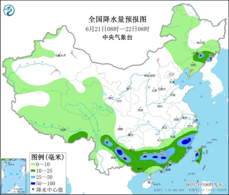 广东福建广西等地有较强降雨 高温范围缩减1