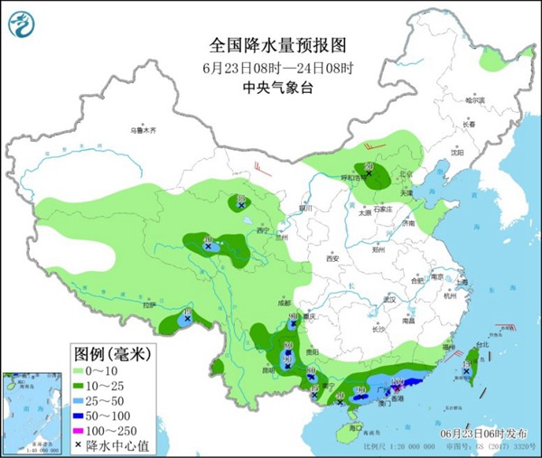 华南强降雨持续“发力” 华北东北雷阵雨勤“打卡”1