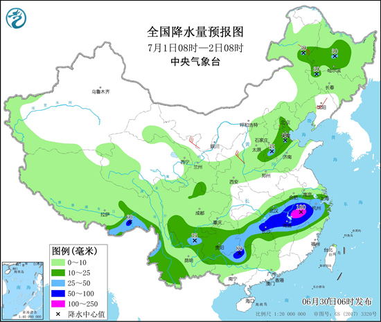 强降雨带7月初逐渐北抬 南方高温增多2
