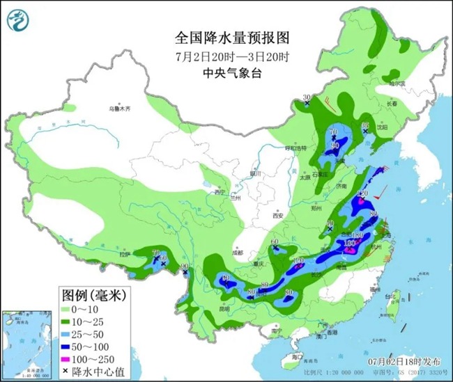 强降雨中心北抬！长江中下游沿线仍有暴雨 但这些地方即将雨过天晴1