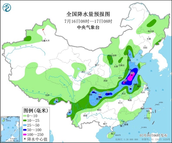 黄淮等地强降雨进入本轮过程鼎盛期 江南华南闷热持续1