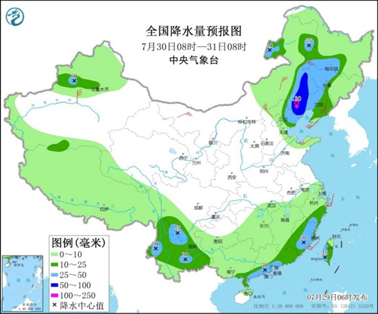 京津冀等地有强降雨 西南地区高温增多2