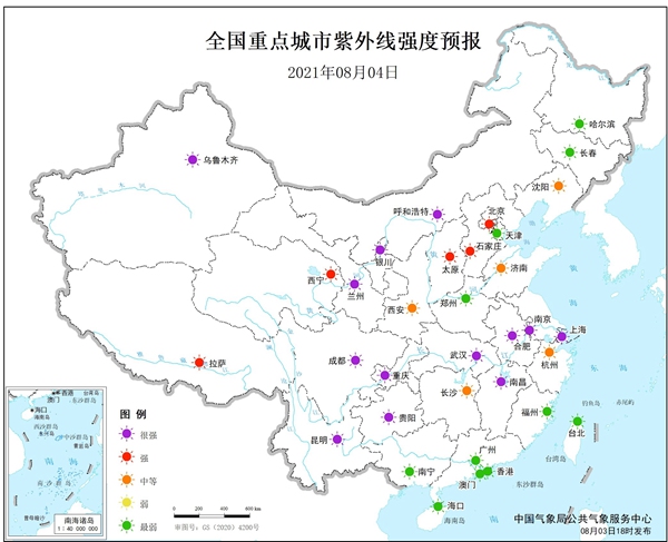 健康气象预报：四川重庆湖北等6省区市局地极易发生中暑2
