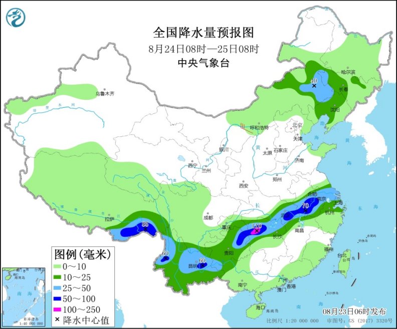 强降雨带南压 湖北湖南等地暴雨如注2