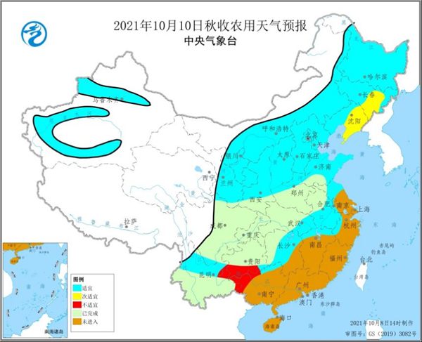 10月10日后秋收区天气转好 各地抓紧时机抢收保种2